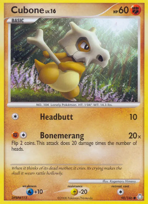 Cubone 90 card from Legends Awakened