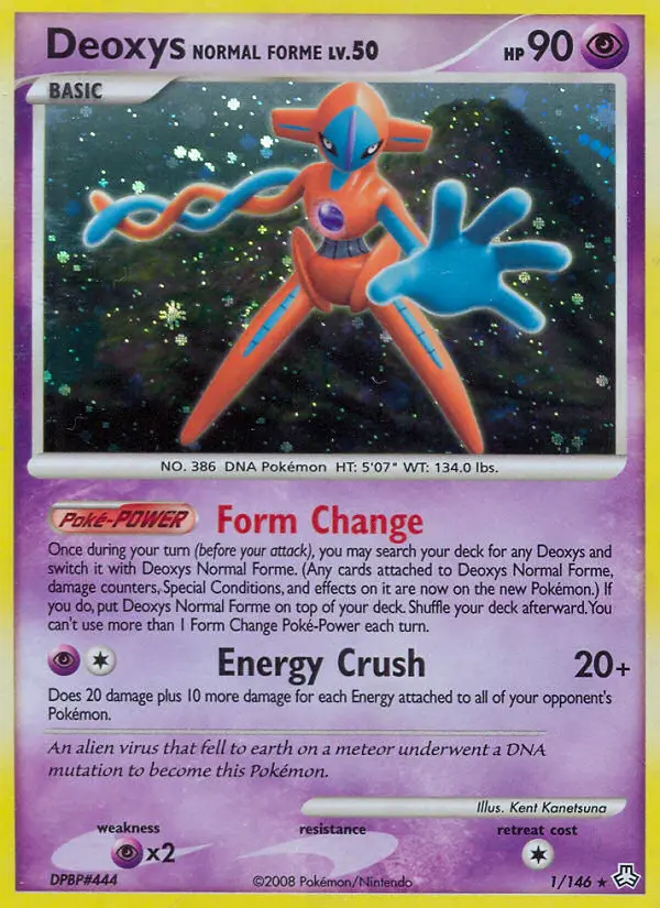 Deoxys Normal Forme 1 card from Legends Awakened