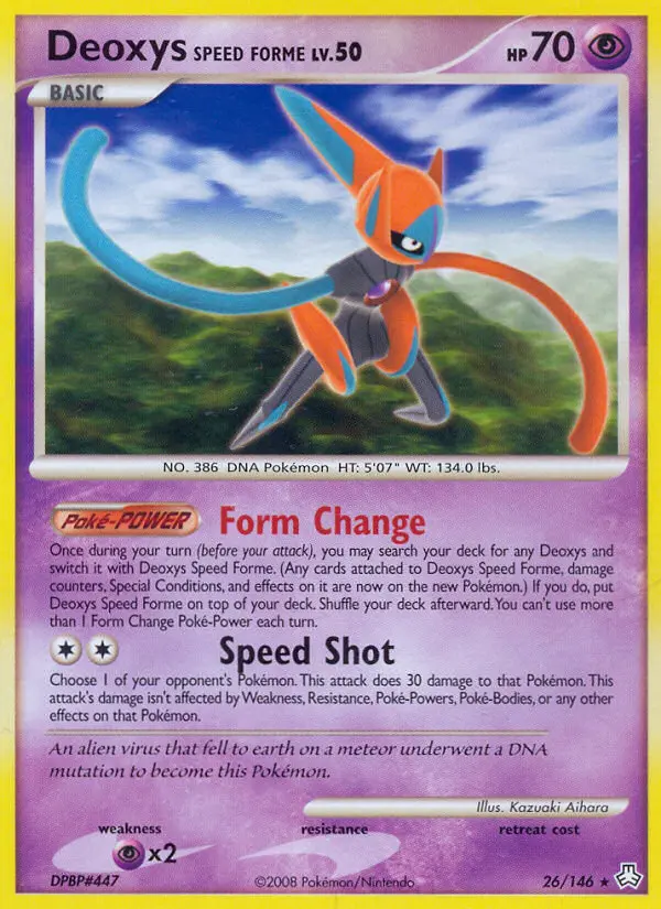 Deoxys Speed Forme 26 — Legends Awakened 26, Normal finish