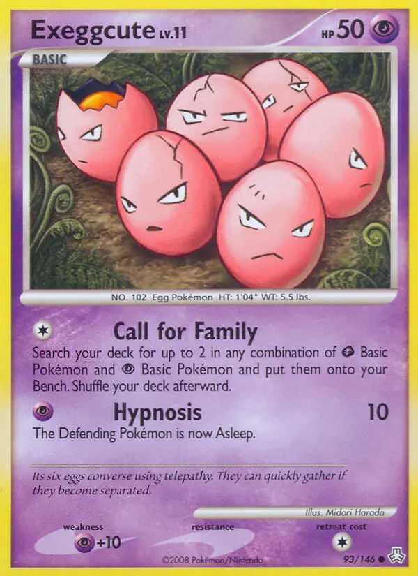 Exeggcute 93 card from Legends Awakened