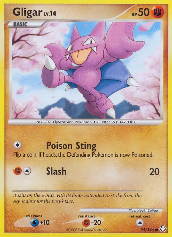 Gligar 95 card from Legends Awakened