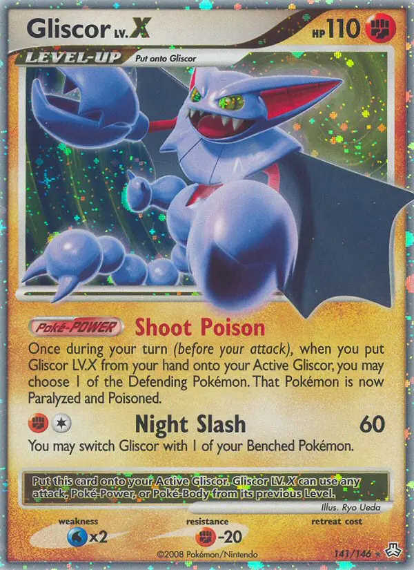 Gliscor LV.X 141 card from Legends Awakened