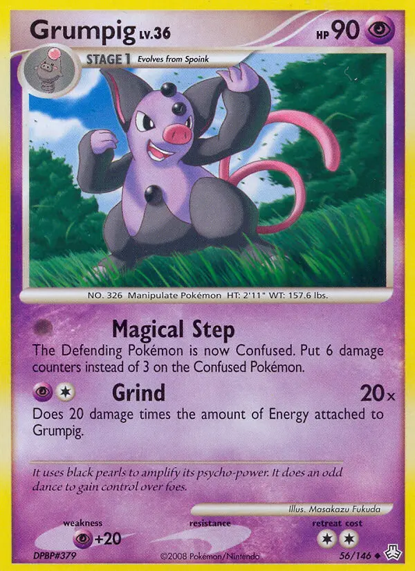 Grumpig 56 card from Legends Awakened