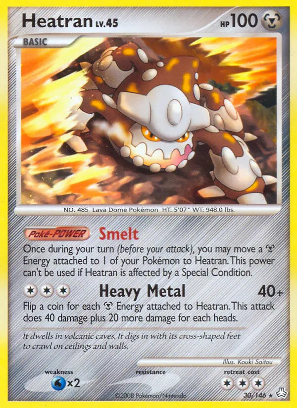 Heatran 30 card from Legends Awakened