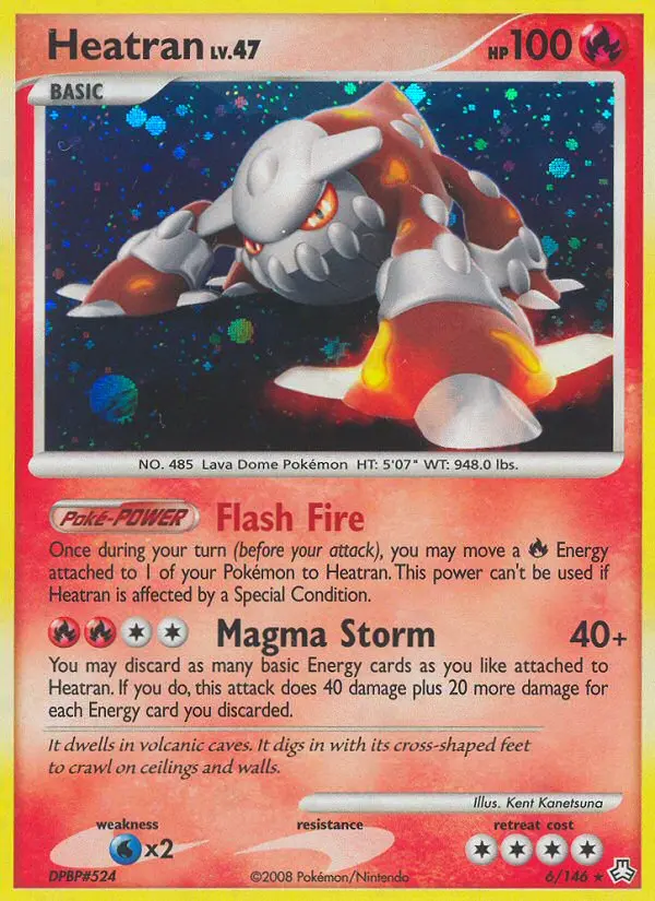 Heatran 6 card from Legends Awakened