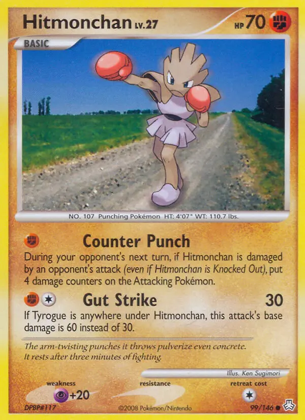 Hitmonchan 99 card from Legends Awakened