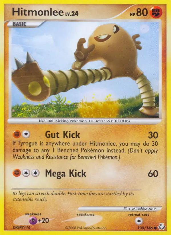 Hitmonlee 100 card from Legends Awakened