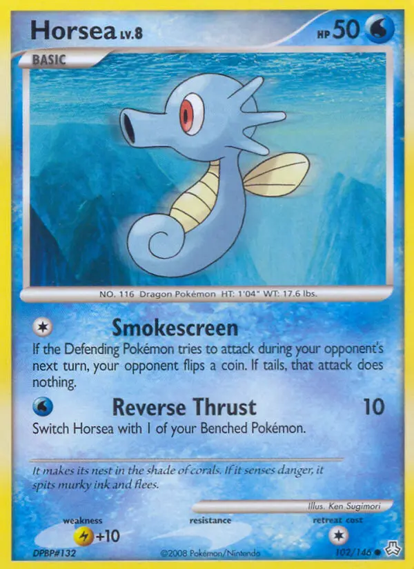 Horsea 102 card from Legends Awakened