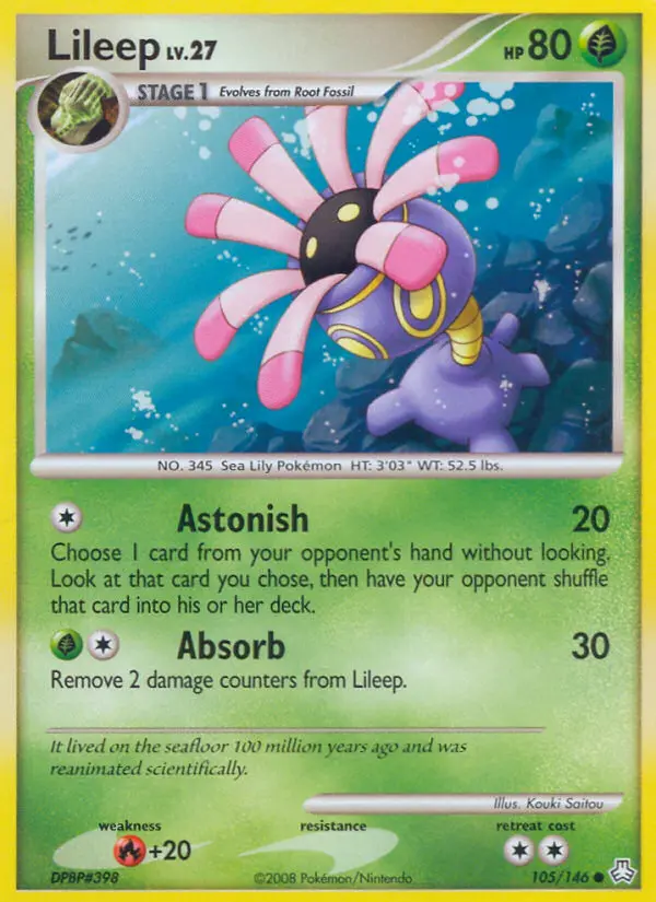 Lileep 105 card from Legends Awakened