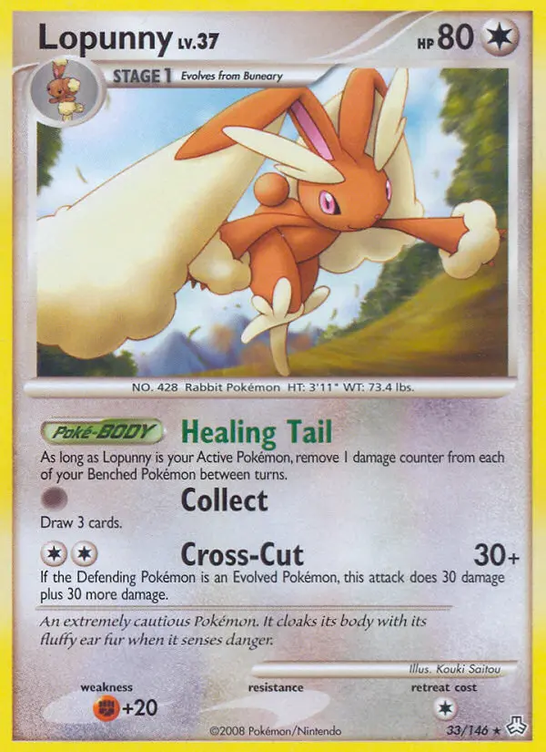 Lopunny 33 card from Legends Awakened