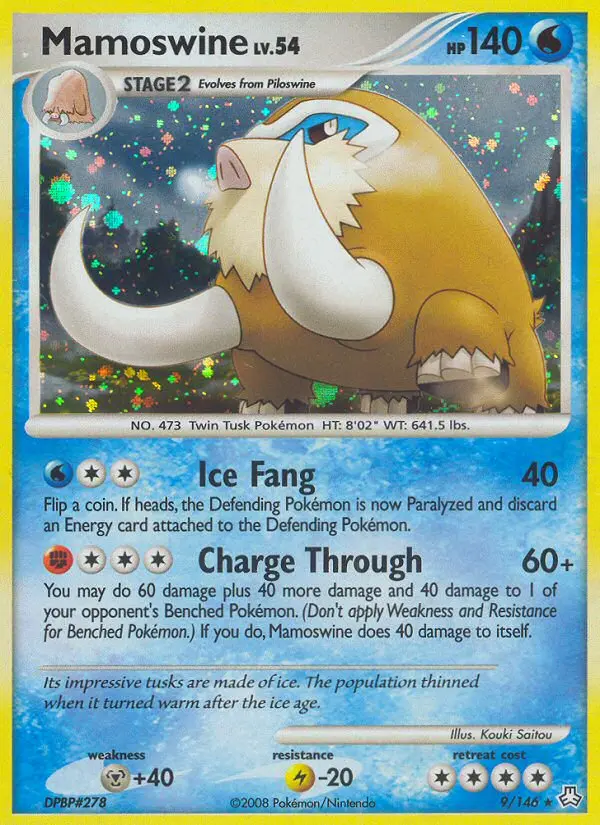 Mamoswine 9 card from Legends Awakened
