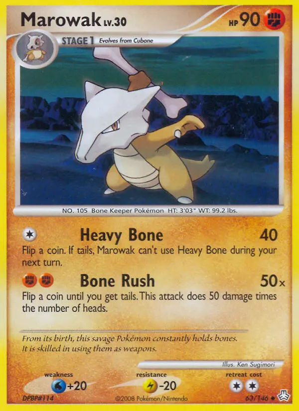 Marowak 63 card from Legends Awakened