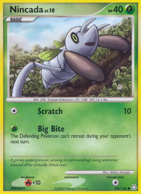 Nincada 108 card from Legends Awakened