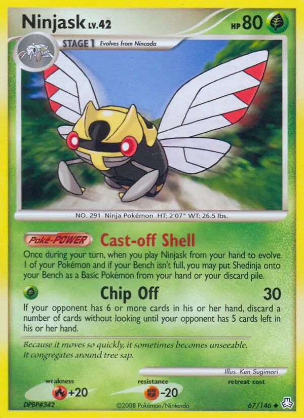Ninjask 67 card from Legends Awakened