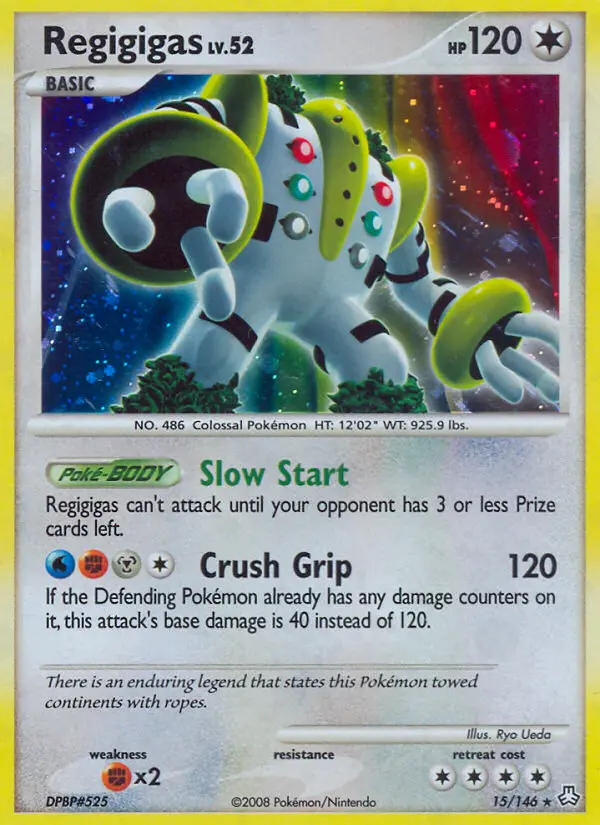 Regigigas 15 card from Legends Awakened