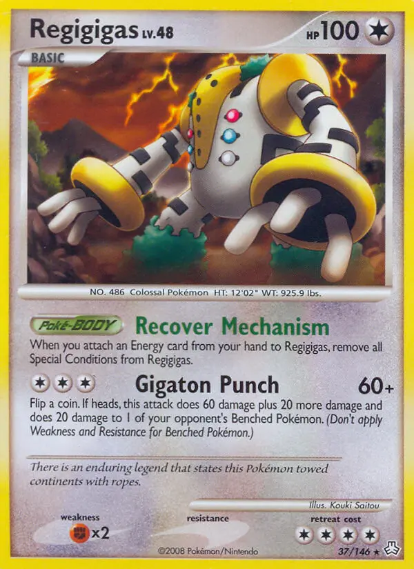 Regigigas 37 card from Legends Awakened