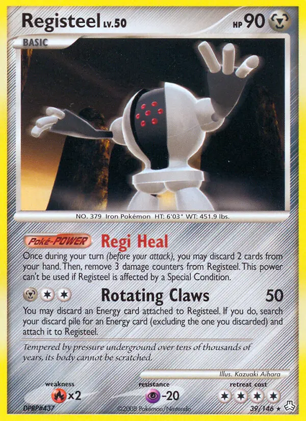 Registeel 39 card from Legends Awakened