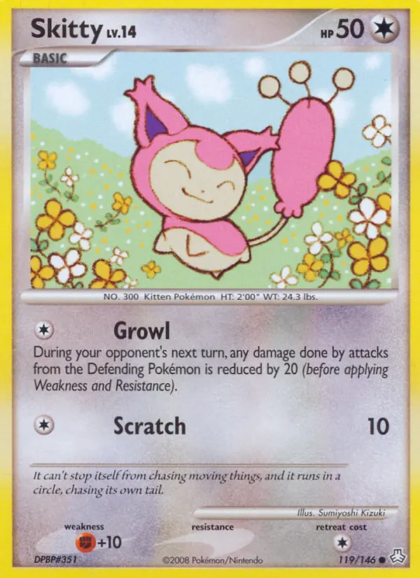 Skitty 119 card from Legends Awakened