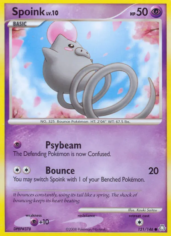 Spoink 121 card from Legends Awakened