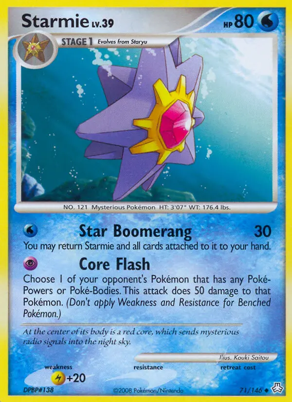 Starmie 71 card from Legends Awakened