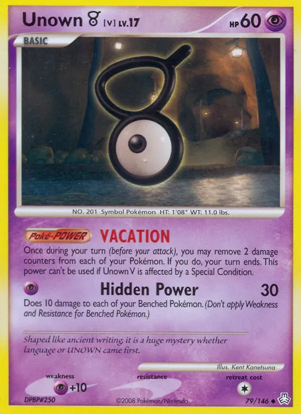 Unown [V] 79 card from Legends Awakened