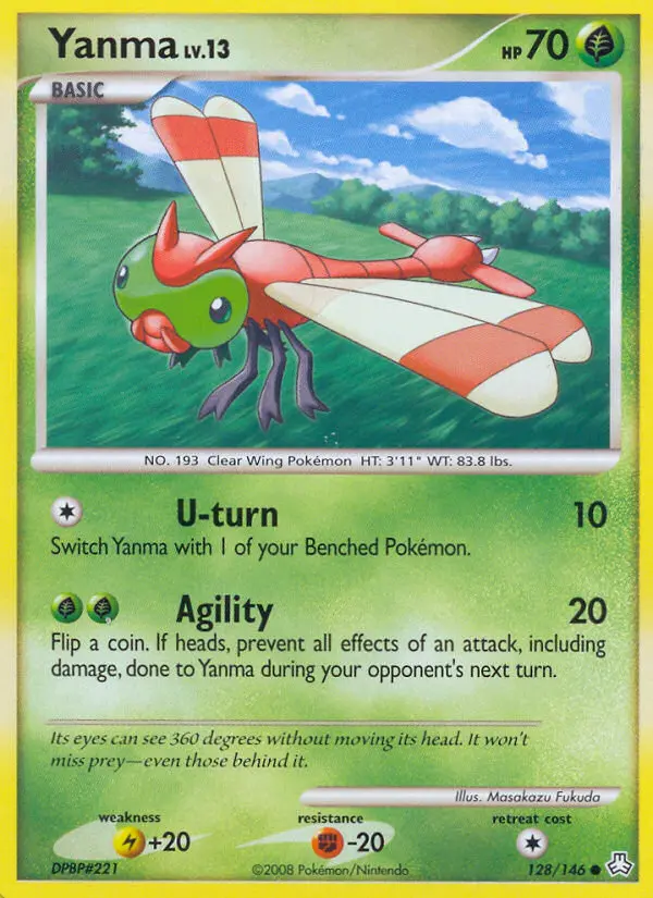 Yanma 128 card from Legends Awakened