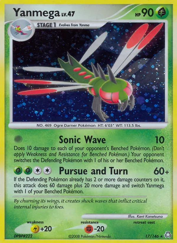 Yanmega 17 card from Legends Awakened