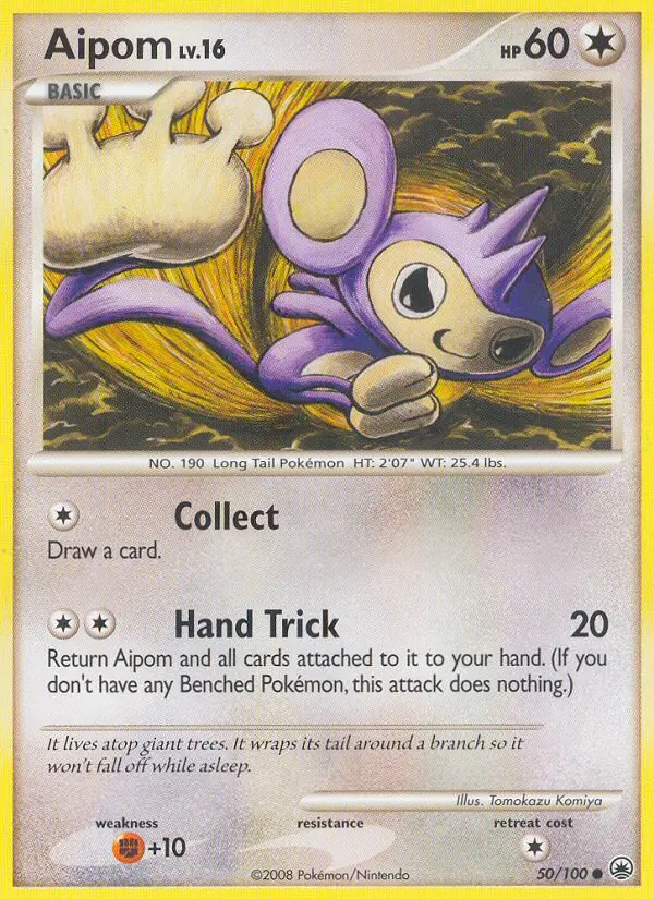 Aipom 50 card from Majestic Dawn