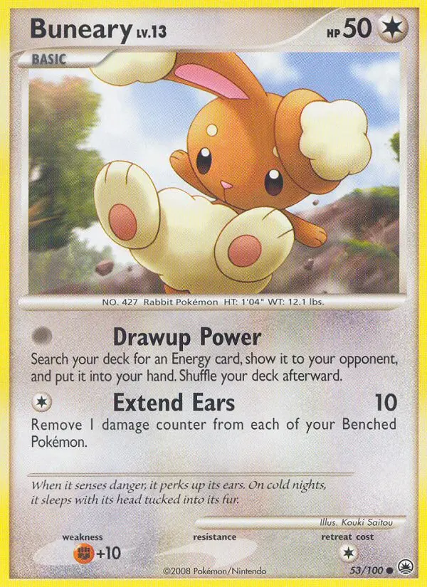 Buneary 53 card from Majestic Dawn