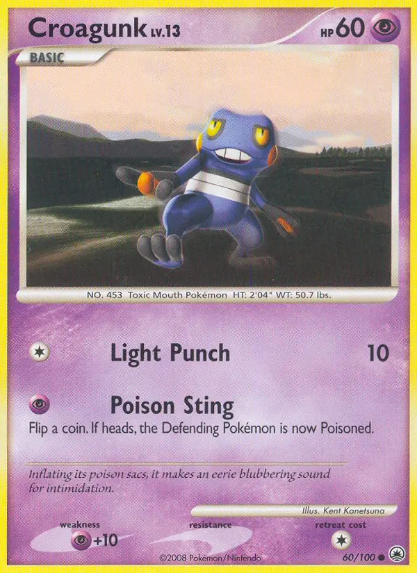 Croagunk 60 card from Majestic Dawn