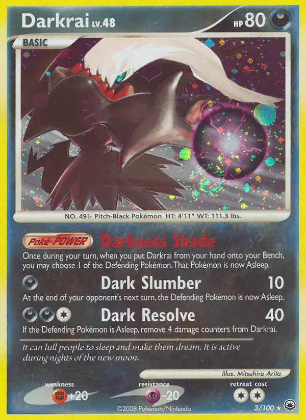 Darkrai 3 card from Majestic Dawn