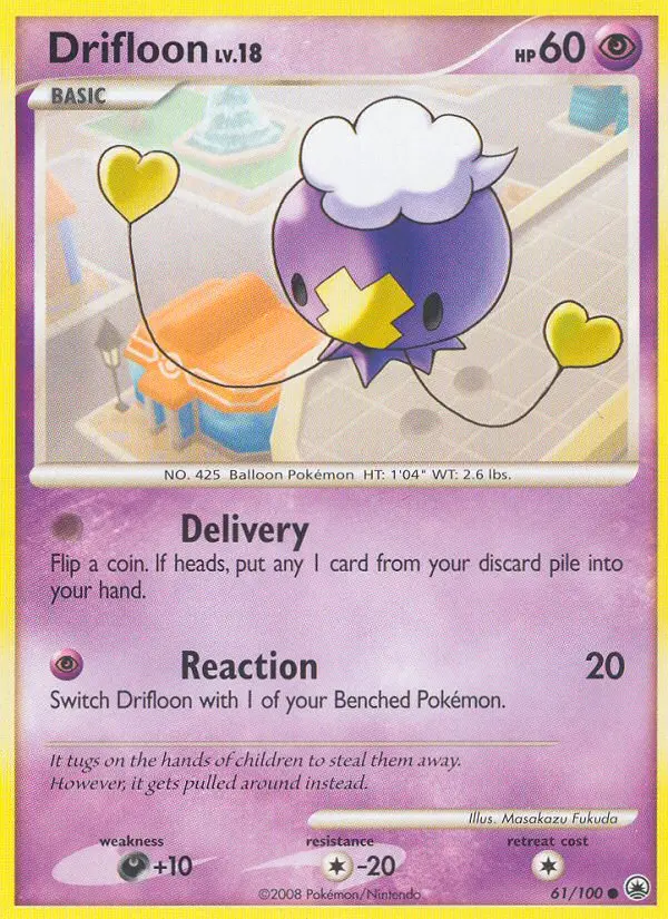 Drifloon 61 card from Majestic Dawn