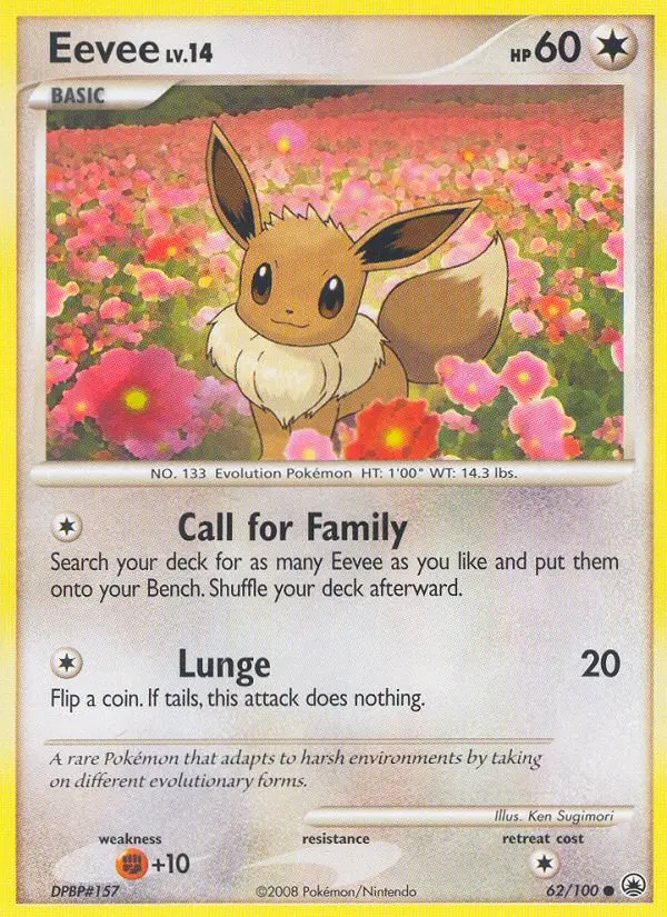 Eevee 62 card from Majestic Dawn