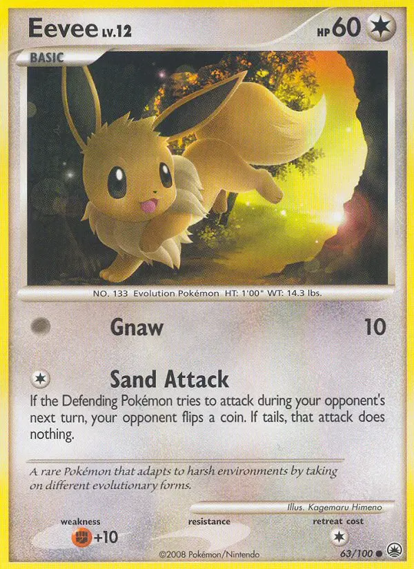 Eevee 63 card from Majestic Dawn