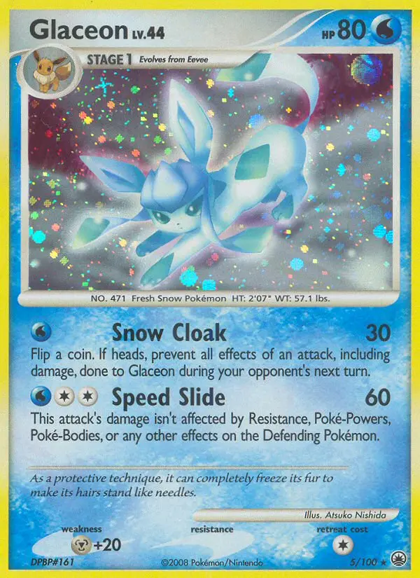 Glaceon 5 — Majestic Dawn 5, Holofoil finish