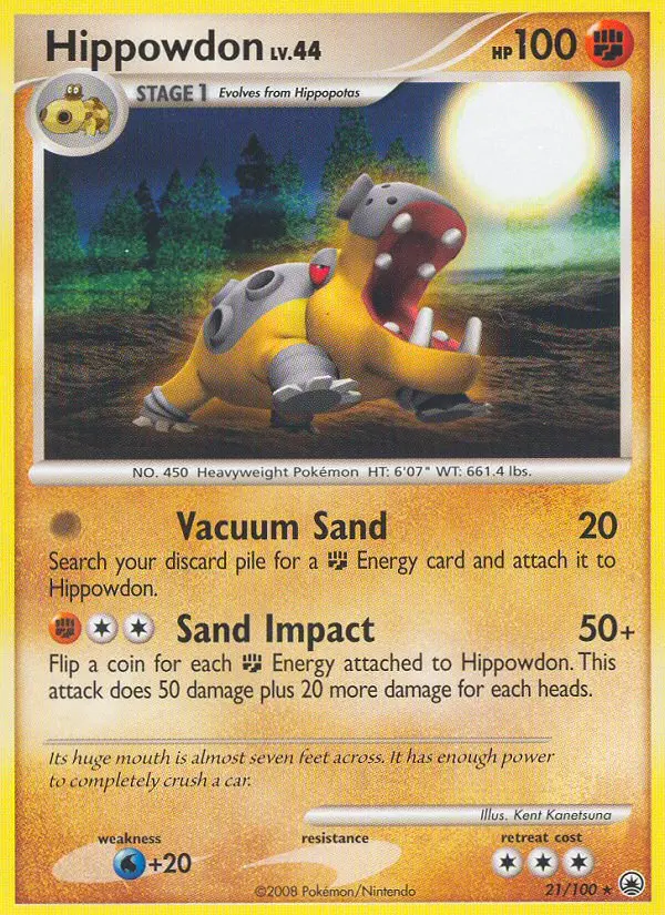 Hippowdon 21 card from Majestic Dawn