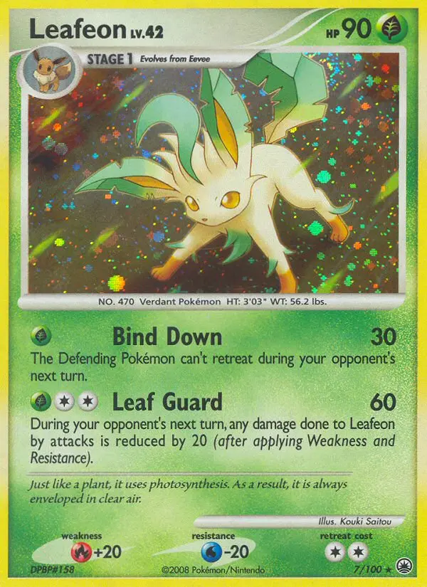 Leafeon 7 card from Majestic Dawn