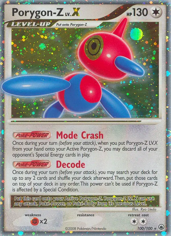 Porygon-Z LV.X 100 card from Majestic Dawn