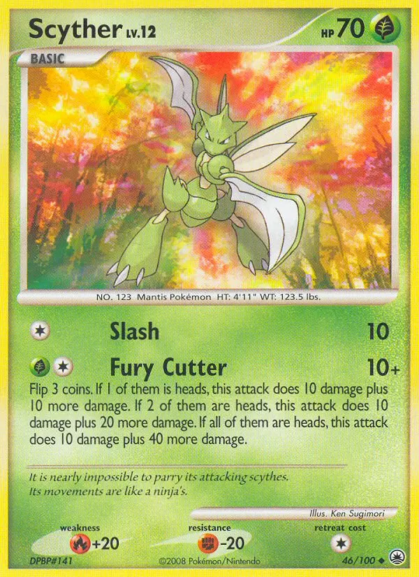 Scyther 46 card from Majestic Dawn