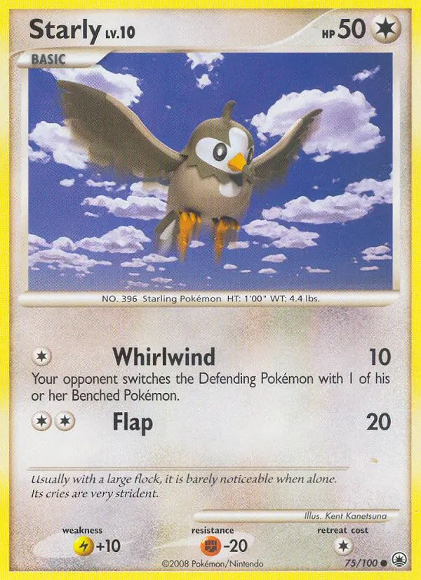 Starly 75 card from Majestic Dawn