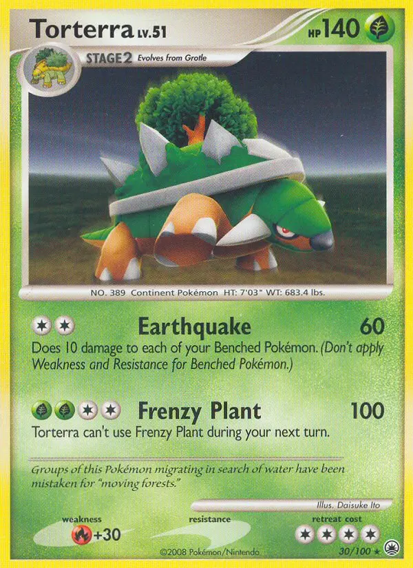 Torterra 30 card from Majestic Dawn