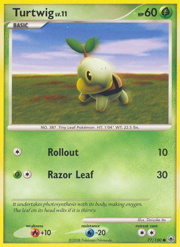 Turtwig 77 card from Majestic Dawn
