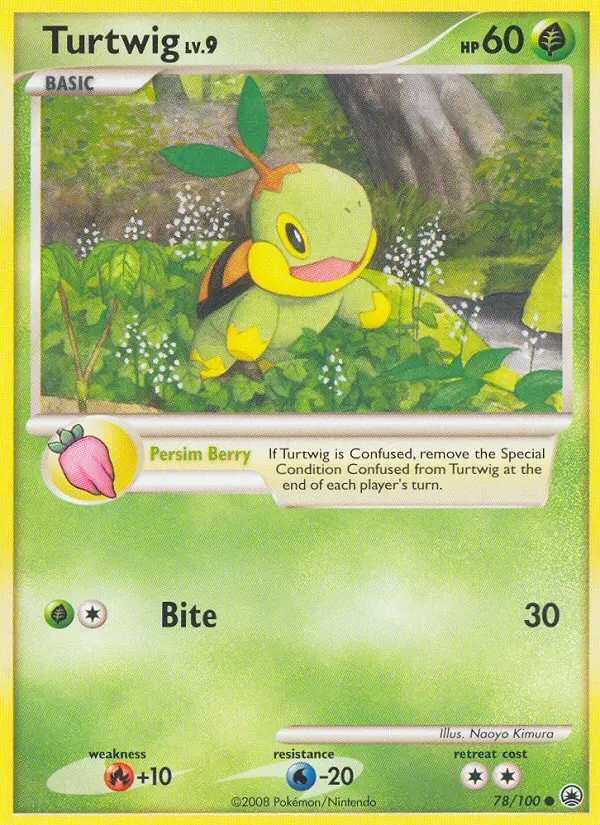 Turtwig 78 card from Majestic Dawn