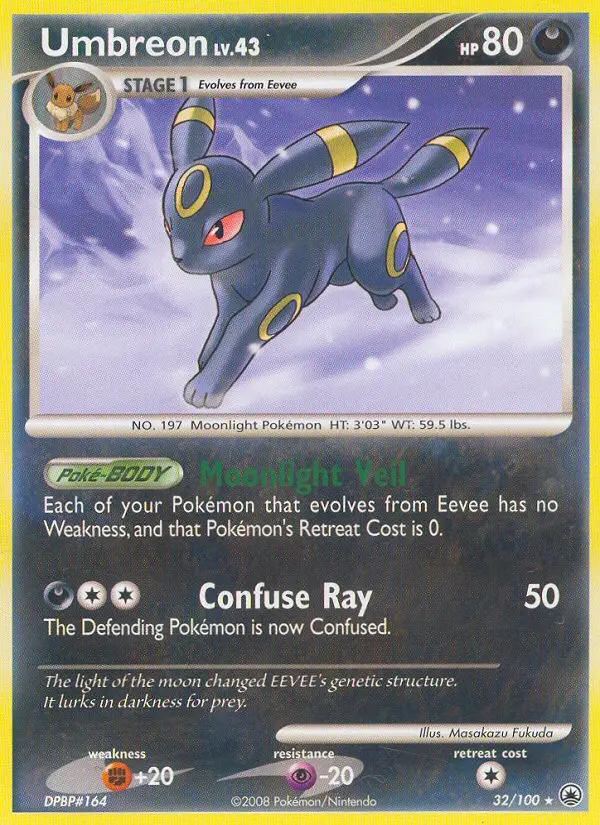 Umbreon 32 card from Majestic Dawn