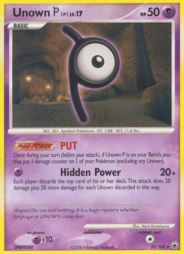 Unown [P] 33 card from Majestic Dawn