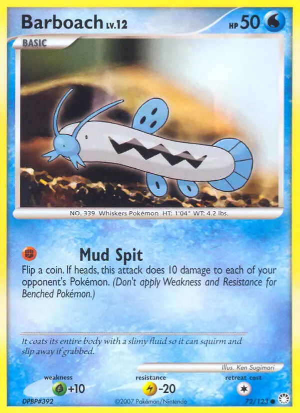Barboach 72 card from Mysterious Treasures