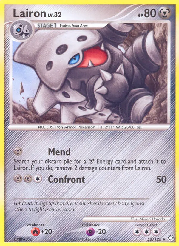 Lairon 53 card from Mysterious Treasures