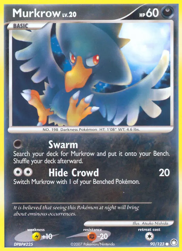 Murkrow 90 card from Mysterious Treasures