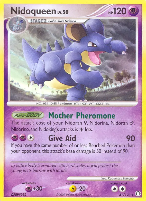 Nidoqueen 31 card from Mysterious Treasures