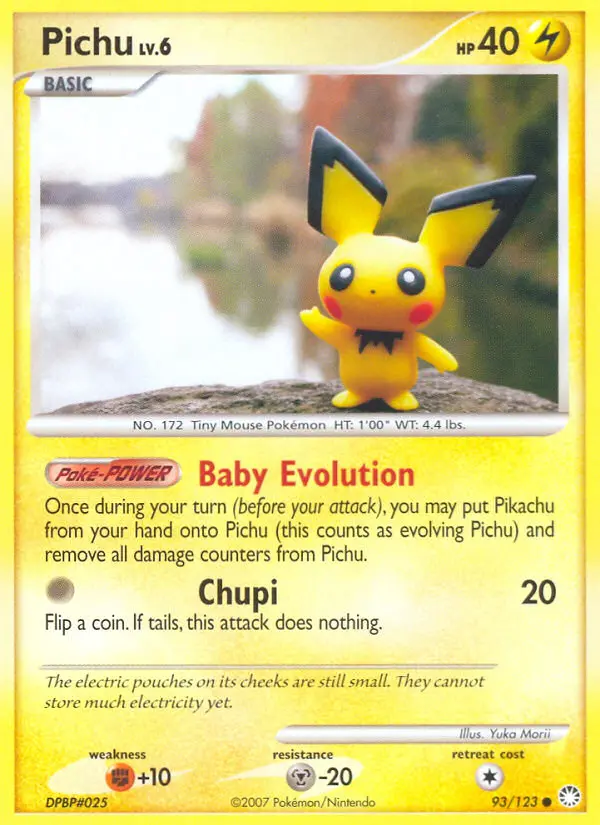 Pichu 93 card from Mysterious Treasures